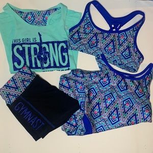 Justice brand girls gymnastics outfit